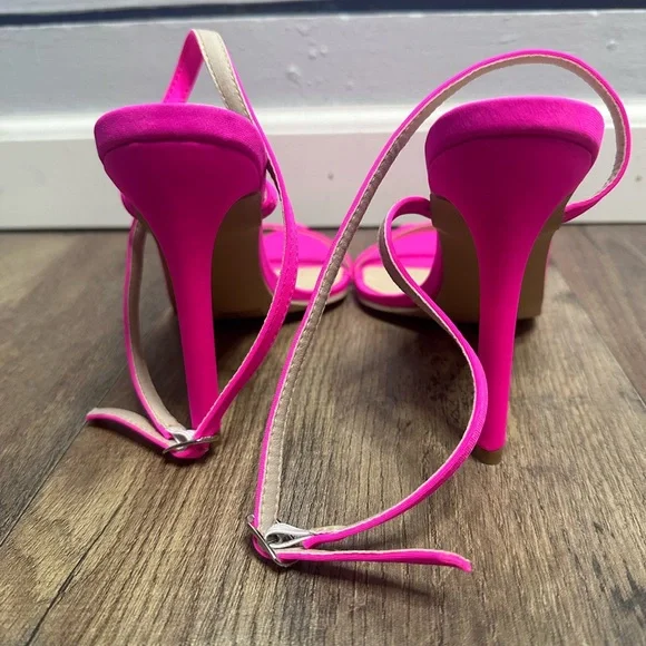 Hot pink 4 inch heels - Picture 4 of 5